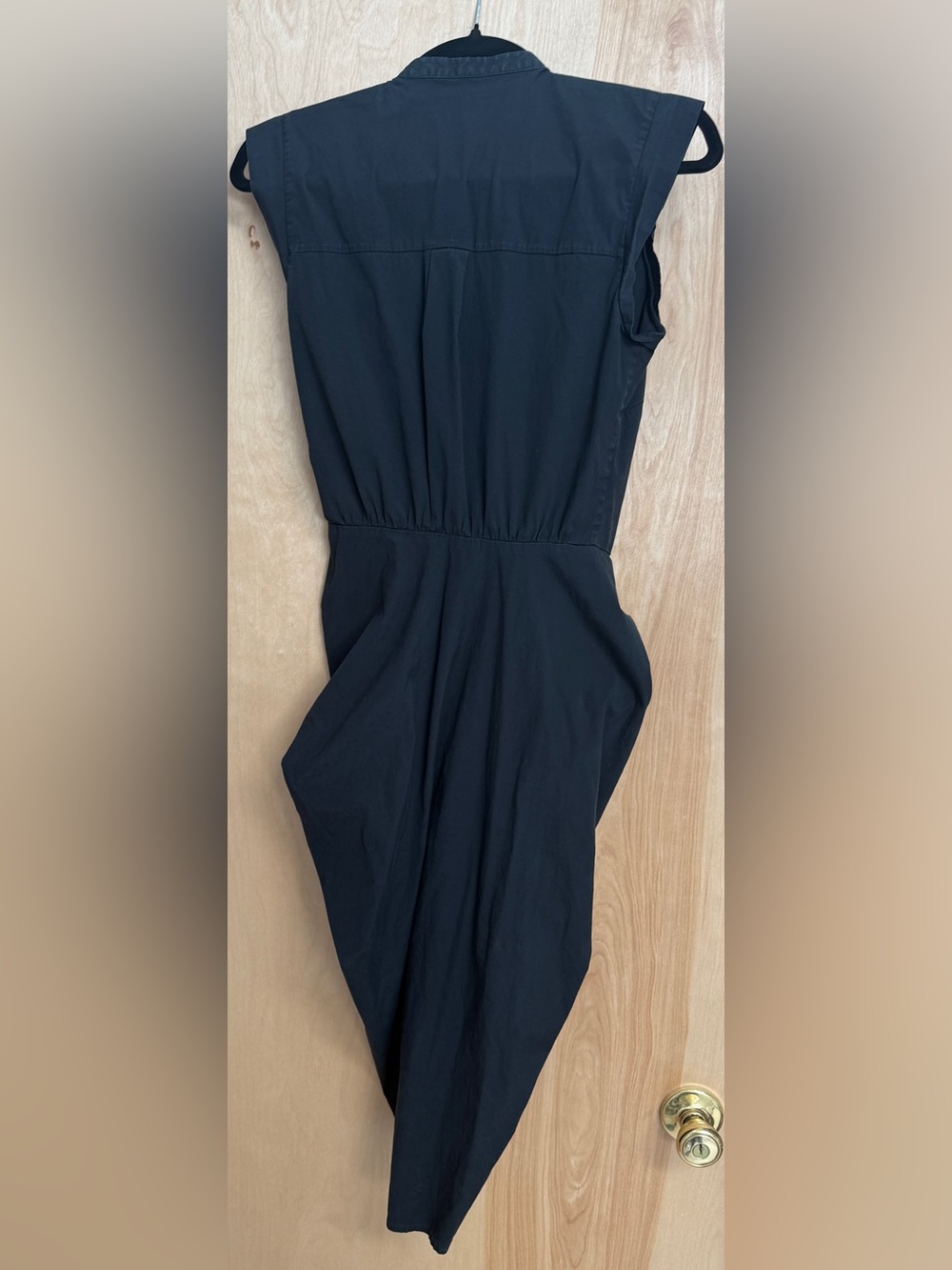 Veronica Beard Asymmetrical Ruched Shirtdress in Black (Size 2 & Size 4) - Picture 9 of 15